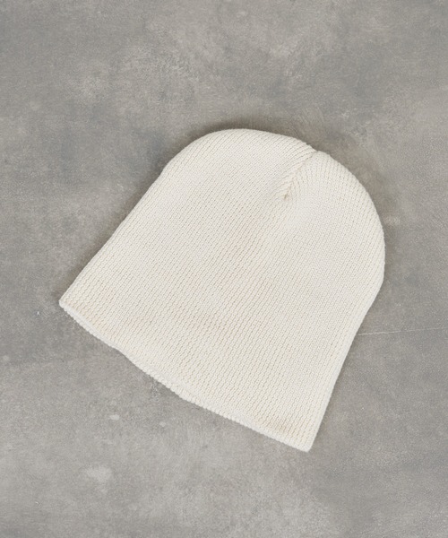 CIAOPANIC TYPY（チャオパニックティピー）の「【プチプラ】コットンリブビーニー（ニットキャップ/ビーニー・レディース・ブラウン/バーガンディー/イエロー/ブラック/オフホワイト/グレー・ONE SIZE）」の12枚目の写真