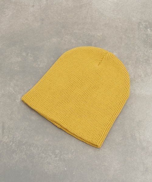 CIAOPANIC TYPY（チャオパニックティピー）の「【プチプラ】コットンリブビーニー（ニットキャップ/ビーニー・レディース・ブラウン/バーガンディー/イエロー/ブラック/オフホワイト/グレー・ONE SIZE）」の15枚目の写真