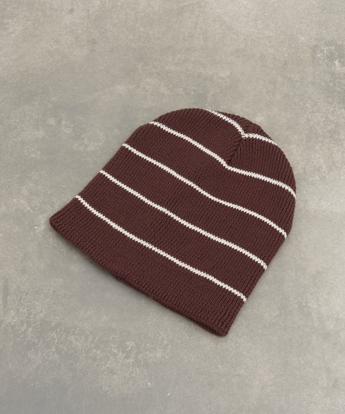 CIAOPANIC TYPY（チャオパニックティピー）の「【プチプラ】コットンリブビーニー（ニットキャップ/ビーニー・レディース・ブラウン/バーガンディー/イエロー/ブラック/オフホワイト/グレー・ONE SIZE）」の17枚目の写真