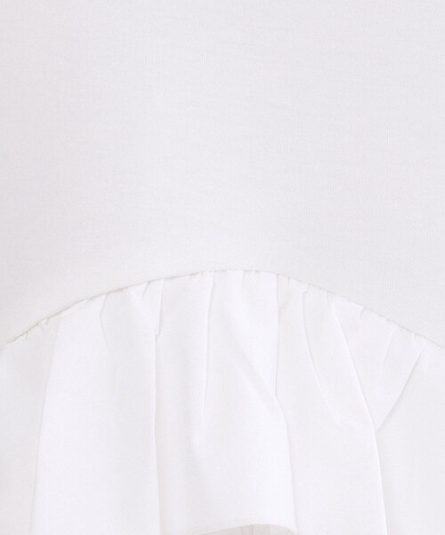 OPAQUE.CLIP（オペークドットクリップ）の「裾フリルドッキングトップス【洗濯機OK】（Tシャツ/カットソー・レディース・グレー系4/ネイビー/ライトイエロー系/ホワイト・42/40/38/36）」の8枚目の写真