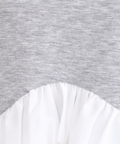 OPAQUE.CLIP（オペークドットクリップ）の「裾フリルドッキングトップス【洗濯機OK】（Tシャツ/カットソー・レディース・グレー系4/ネイビー/ライトイエロー系/ホワイト・42/40/38/36）」の20枚目の写真