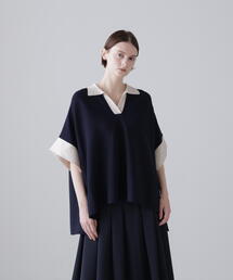 ADORE（アドーア）の「◆バイカラーポロニット（ニット/セーター）」