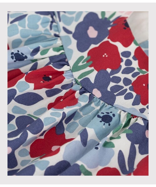 PETIT BATEAU(プチバトー)の「フラワープリント半袖ブラウス(シャツ/ブラウス・キッズ・ホワイト系その他・12MONTH/18MONTH/24MONTH/36MONTH)」の3枚目の写真