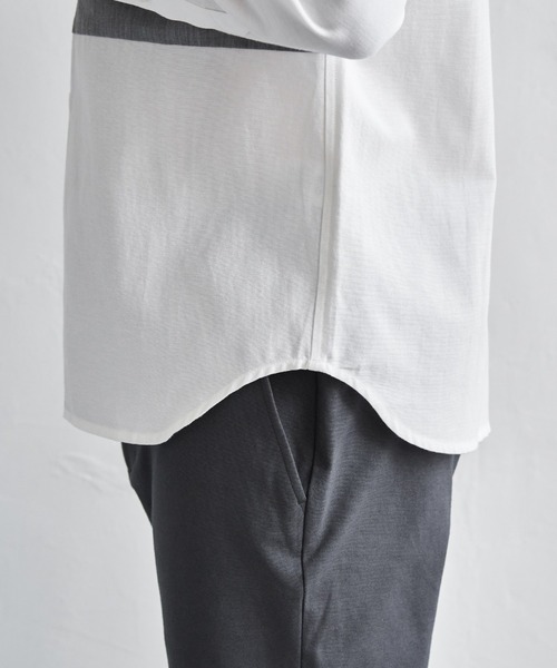 ikka(イッカ)の「オックスブロックスグラデシャツ(シャツ/ブラウス・メンズ・ホワイト/ネイビー・XL/L/M/S)」の14枚目の写真