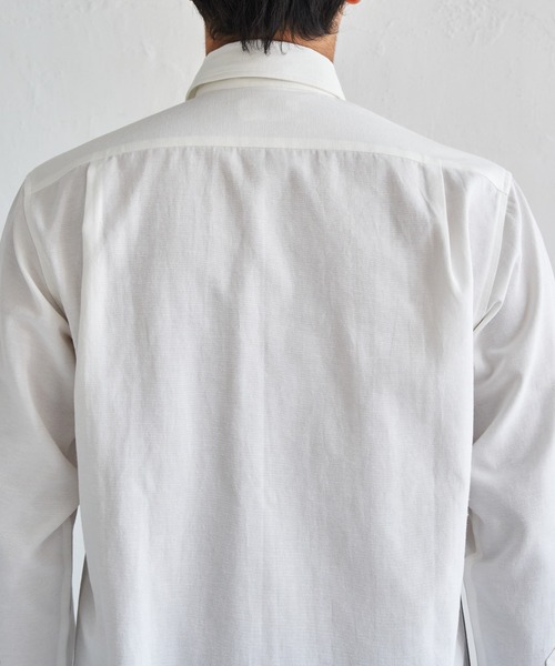 ikka(イッカ)の「オックスブロックスグラデシャツ(シャツ/ブラウス・メンズ・ホワイト/ネイビー・XL/L/M/S)」の16枚目の写真