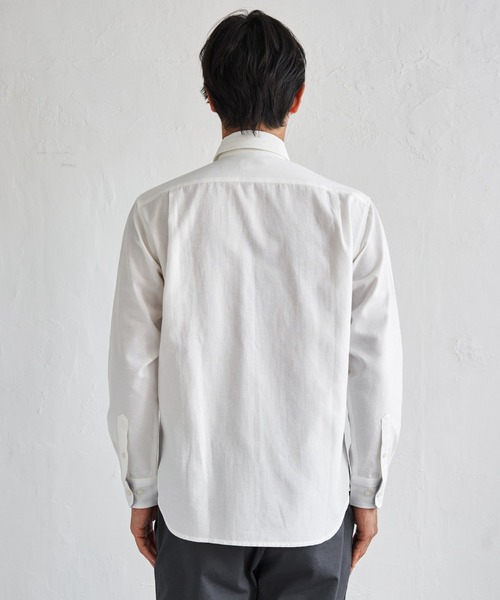 ikka(イッカ)の「オックスブロックスグラデシャツ(シャツ/ブラウス・メンズ・ホワイト/ネイビー・XL/L/M/S)」の10枚目の写真