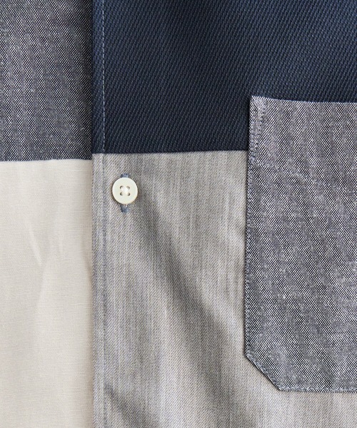 ikka(イッカ)の「オックスブロックスグラデシャツ(シャツ/ブラウス・メンズ・ホワイト/ネイビー・XL/L/M/S)」の19枚目の写真