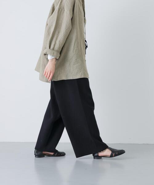 かぐれ(カグレ)の「コットンカシミヤニットパンツ(その他パンツ・レディース・オートミール/ピンク/ブラック・FREE)」の8枚目の写真