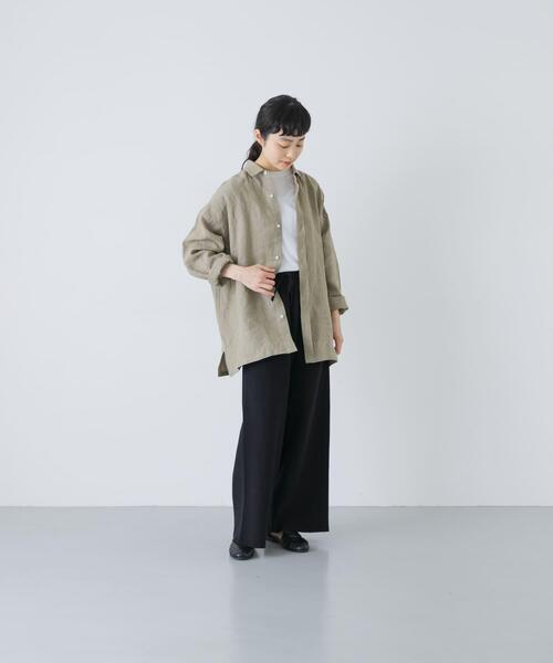 かぐれ(カグレ)の「コットンカシミヤニットパンツ(その他パンツ・レディース・オートミール/ピンク/ブラック・FREE)」の9枚目の写真