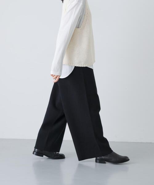 かぐれ(カグレ)の「コットンカシミヤニットパンツ(その他パンツ・レディース・オートミール/ピンク/ブラック・FREE)」の12枚目の写真