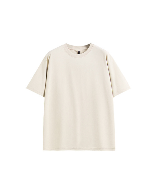 BUTTON SEOUL(ボタンソウル)の「エッセンシャルデイリークルーネックショートスリーブTシャツ(8カラー)(Tシャツ/カットソー・メンズ・ピンク/ベージュ/ネイビー/パープル/カーキ/アイボリー/ブラック/グレー・X-SMALL/SMALL/MEDIUM/LARGE/X-LARGE/XX-LARGE)」の1枚目の写真