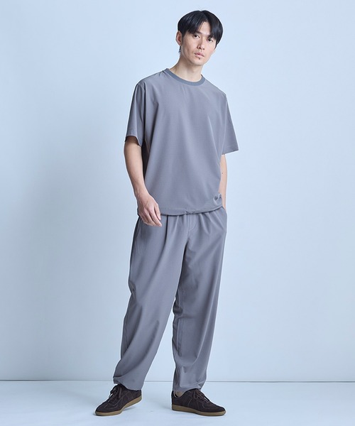 UNION STATION（ユニオンステーション）の「ドットメッシュスラックス〈ストレッチ・マシンウォッシャブル・軽量・接触冷感・通気性〉（その他パンツ・メンズ・ブラック/グレー・L/M）」の17枚目の写真