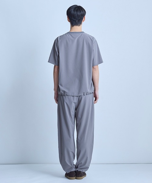 UNION STATION（ユニオンステーション）の「ドットメッシュスラックス〈ストレッチ・マシンウォッシャブル・軽量・接触冷感・通気性〉（その他パンツ・メンズ・ブラック/グレー・L/M）」の19枚目の写真