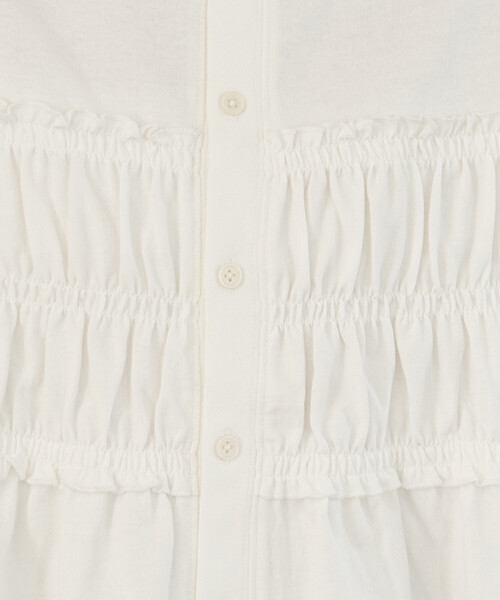 FREAK'S STORE（フリークスストア）の「限定展開　カットシャーリング ボタン ノースリーブ Tシャツ（Tシャツ/カットソー・レディース・ブラック/ブルー/オフホワイト/ブラウン/ライトグレー・ﾌﾘ-）」の19枚目の写真