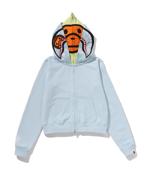 MILO SHARK CROPPED FULL ZIP DOUBLE HOODIE（パーカー）｜A BATHING