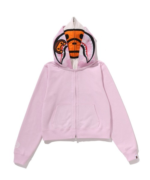 【希少】 ABATHINGAPEBABYMILO06 ジップアップパーカー M MILO SHARK CROPPED FULL ZIP DOUBLE HOODIE（パーカー）｜A BATHING