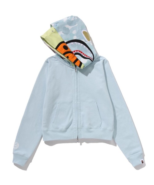 MILO SHARK CROPPED FULL ZIP DOUBLE HOODIE（パーカー）｜A BATHING