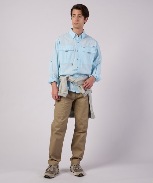 Eddie Bauer(エディーバウアー)の「ガイド 長袖シャツ(シャツ/ブラウス・メンズ・ピンク/ミント/ネイビー・S/L/M/XL/XXL)」の12枚目の写真