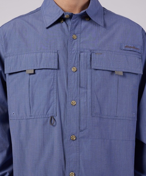 Eddie Bauer(エディーバウアー)の「ガイド 長袖シャツ(シャツ/ブラウス・メンズ・ピンク/ミント/ネイビー・S/L/M/XL/XXL)」の18枚目の写真