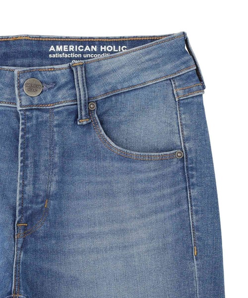 AMERICAN HOLIC(アメリカンホリック)の「スキニーデニムパンツ(デニムパンツ・レディース・インディゴブルー/ライトインディゴブルー/ワンウォッシュ/ブラック・XL/L/M/S)」の14枚目の写真