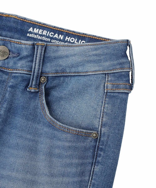 AMERICAN HOLIC(アメリカンホリック)の「スキニーデニムパンツ(デニムパンツ・レディース・インディゴブルー/ライトインディゴブルー/ワンウォッシュ/ブラック・XL/L/M/S)」の16枚目の写真