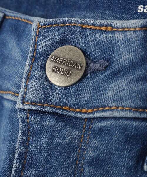 AMERICAN HOLIC(アメリカンホリック)の「スキニーデニムパンツ(デニムパンツ・レディース・インディゴブルー/ライトインディゴブルー/ワンウォッシュ/ブラック・XL/L/M/S)」の19枚目の写真