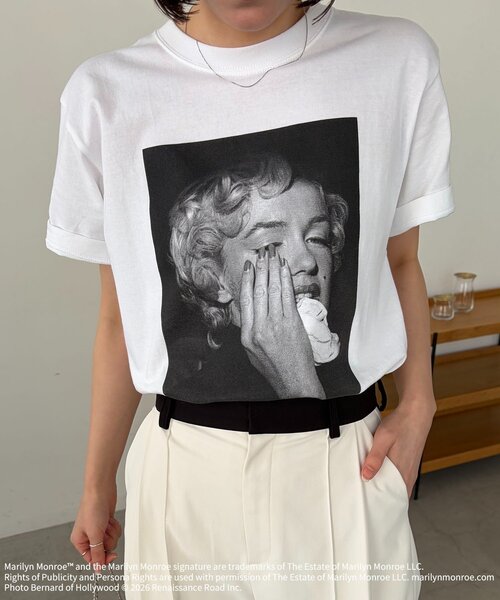 CAPRICIEUX LE'MAGE（カプリシューレマージュ）の「【GOOD ROCK SPEED】Marilyn Monroe Tシャツ①（Tシャツ/カットソー・レディース・ホワイト・FREE）」の4枚目の写真