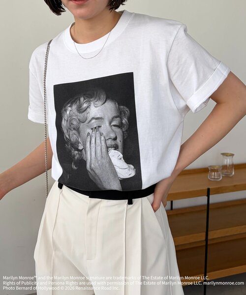 CAPRICIEUX LE'MAGE（カプリシューレマージュ）の「【GOOD ROCK SPEED】Marilyn Monroe Tシャツ①（Tシャツ/カットソー・レディース・ホワイト・FREE）」の5枚目の写真