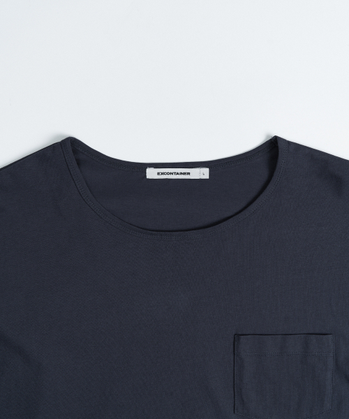 EXCONTAINER(エックスコンテナ)の「Uネックレイヤードロングスリーブ (ネイビー)(Tシャツ/カットソー・メンズ・その他・MEDIUM/LARGE/X-LARGE)」の4枚目の写真