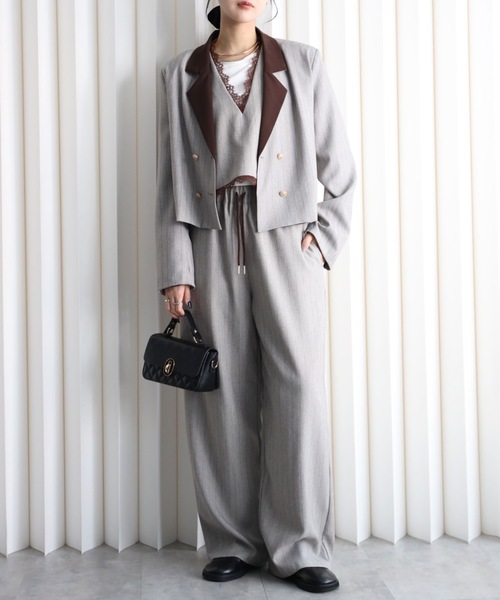 model：164cm. 着用サイズ：FT(トールさん用、丈長め)