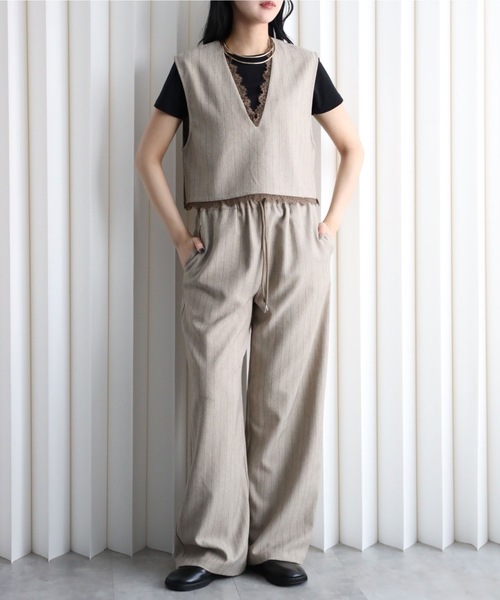 model：164cm. 着用サイズ：FT(トールさん用、丈長め)