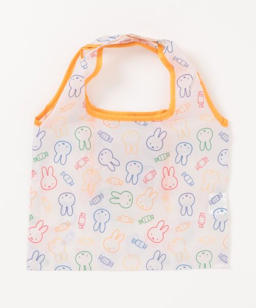 Miffy（ ミッフィー）の「【 miffy 】 Dick Bruna ミニくるくるショッピングバッグA 26S2（エコバッグ/サブバッグ・レディース・キナリ/ライトブルー・FREE）」の4枚目の写真