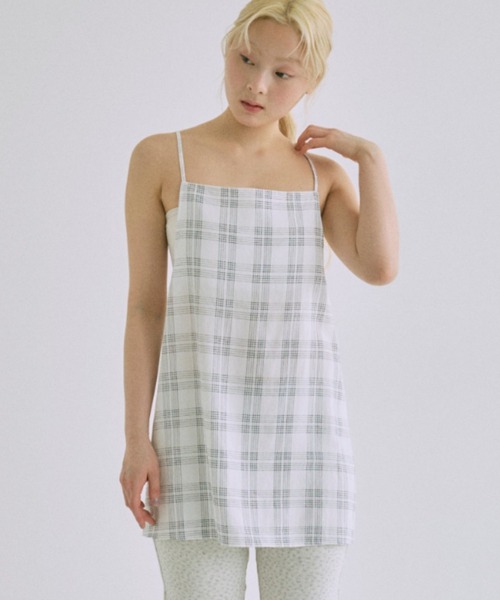 EN NEUME Crinkle Blouse チェック柄 ブラウス シャツ セール】EN 