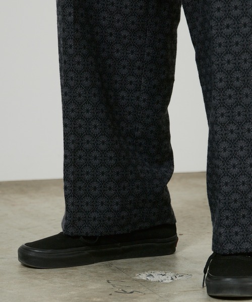 superNova.（スーパーノヴァ）の「superNova. No tuck wide trouser - jacquard / SN-337B 夏服（スラックス・メンズ・ネイビー・M）」の17枚目の写真