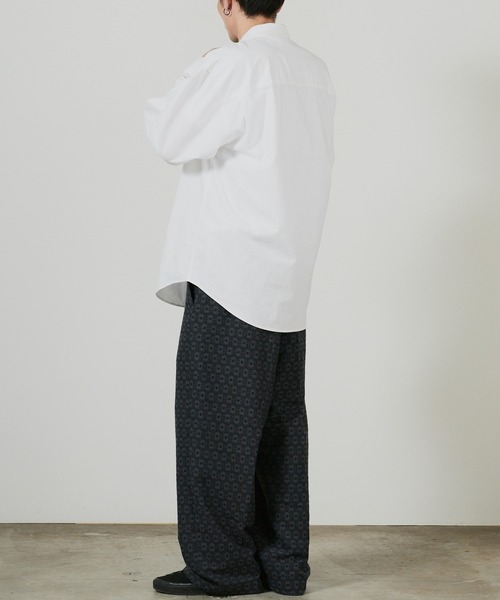 superNova.（スーパーノヴァ）の「superNova. No tuck wide trouser - jacquard / SN-337B 夏服（スラックス・メンズ・ネイビー・M）」の12枚目の写真