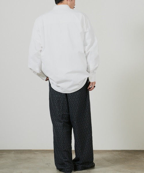 superNova.（スーパーノヴァ）の「superNova. No tuck wide trouser - jacquard / SN-337B 夏服（スラックス・メンズ・ネイビー・M）」の13枚目の写真