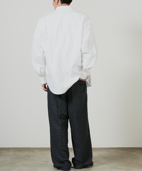 superNova.（スーパーノヴァ）の「superNova. No tuck wide trouser - jacquard / SN-337B 夏服（スラックス・メンズ・ネイビー・M）」の14枚目の写真