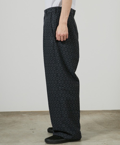 superNova.（スーパーノヴァ）の「superNova. No tuck wide trouser - jacquard / SN-337B 夏服（スラックス・メンズ・ネイビー・M）」の20枚目の写真