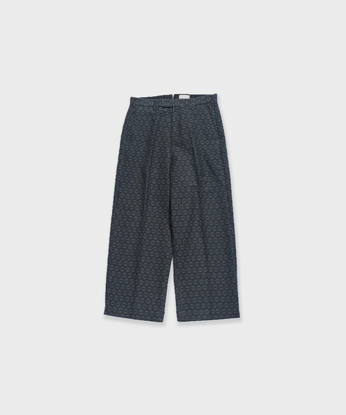 superNova.（スーパーノヴァ）の「superNova. No tuck wide trouser - jacquard / SN-337B 夏服（スラックス・メンズ・ネイビー・M）」の2枚目の写真