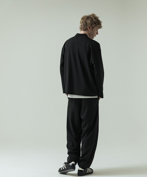SLICK（スリック）の「【SLICK/スリック】Toro Stretch Button Less Cardigan/トロストレッチボタンレスカーディガン（カーディガン/ボレロ・メンズ・ブラック/グレイッシュベージュ/チャコールグレー・1/3/2）」の14枚目の写真