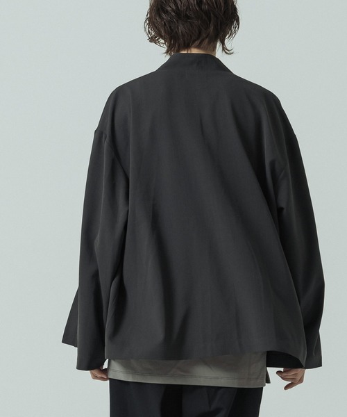 SLICK（スリック）の「【SLICK/スリック】Toro Stretch Button Less Cardigan/トロストレッチボタンレスカーディガン（カーディガン/ボレロ・メンズ・ブラック/グレイッシュベージュ/チャコールグレー・1/3/2）」の21枚目の写真