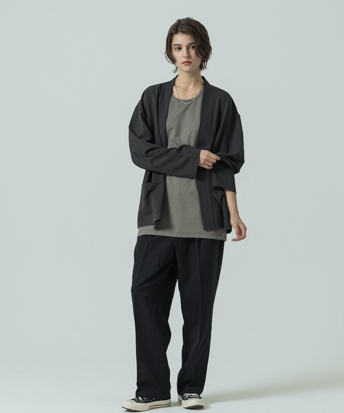 SLICK（スリック）の「【SLICK/スリック】Toro Stretch Button Less Cardigan/トロストレッチボタンレスカーディガン（カーディガン/ボレロ・メンズ・ブラック/グレイッシュベージュ/チャコールグレー・1/3/2）」の22枚目の写真