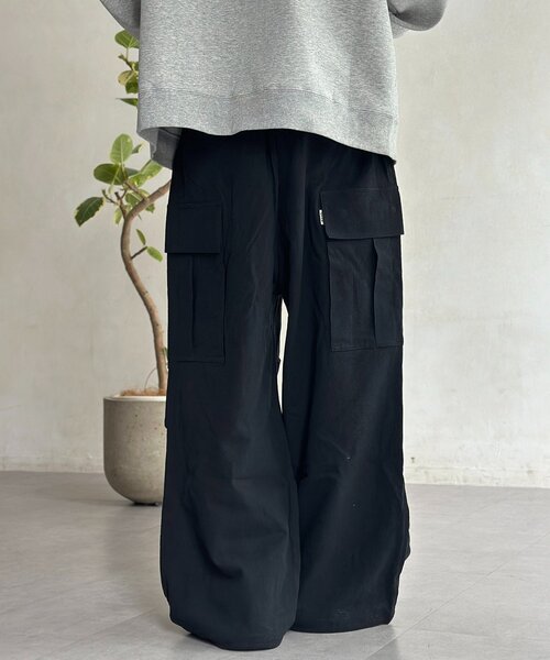 CPCM(シーピーシーエム)の「綿麻イージーカーゴパンツ(その他パンツ・メンズ・ブラック/カーキ/アイボリー・LARGE/MEDIUM)」の11枚目の写真