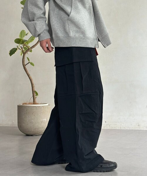 CPCM(シーピーシーエム)の「綿麻イージーカーゴパンツ(その他パンツ・メンズ・ブラック/カーキ/アイボリー・LARGE/MEDIUM)」の12枚目の写真