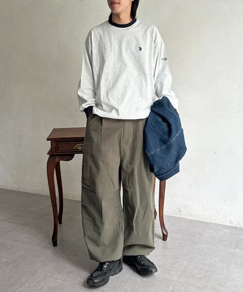 CPCM(シーピーシーエム)の「綿麻イージーカーゴパンツ(その他パンツ・メンズ・ブラック/カーキ/アイボリー・LARGE/MEDIUM)」の17枚目の写真