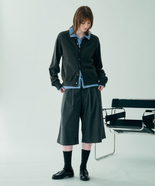 SELLE GLANT(セレグランテ)の「2-TUCK WIDE BAGGY HALF PANTS/2タックワイドバギーハーフパンツ(その他パンツ・メンズ・ブラック系/グレー系/ブラック・LARGE/MEDIUM/SMALL)」の19枚目の写真