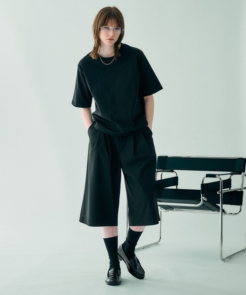 SELLE GLANT(セレグランテ)の「2-TUCK WIDE BAGGY HALF PANTS/2タックワイドバギーハーフパンツ(その他パンツ・メンズ・ブラック系/グレー系/ブラック・LARGE/MEDIUM/SMALL)」の5枚目の写真