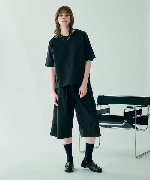 SELLE GLANT(セレグランテ)の「2-TUCK WIDE BAGGY HALF PANTS/2タックワイドバギーハーフパンツ(その他パンツ・メンズ・ブラック系/グレー系/ブラック・LARGE/MEDIUM/SMALL)」の7枚目の写真