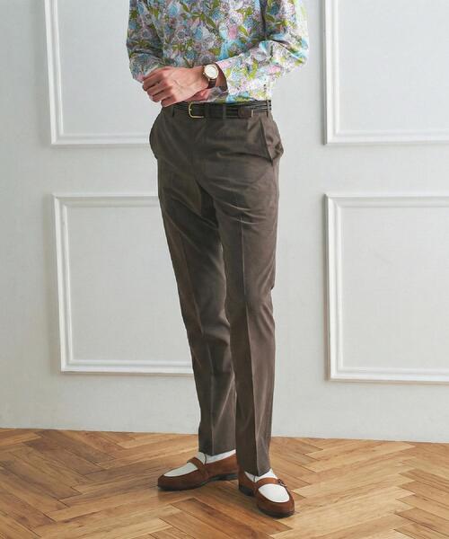 TAKEO KIKUCHI(タケオキクチ)の「【BOWLER HAT LABEL】トロピカルシャンブレー スラックス(スラックス・メンズ・ダークブラウン・04/03/02)」の2枚目の写真
