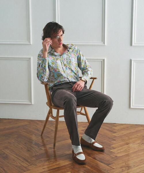 TAKEO KIKUCHI(タケオキクチ)の「【BOWLER HAT LABEL】トロピカルシャンブレー スラックス(スラックス・メンズ・ダークブラウン・04/03/02)」の4枚目の写真